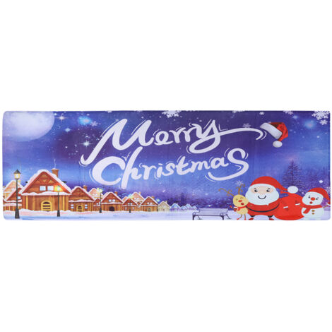 Tapis de Noël antidérapant pour salle de bain, cuisine, salon, décoration de sol (1/5)