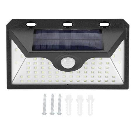 Luminaire Solaire Extérieur 66 LED Détection de Mouvement Étanche pour Jardin (1/5)