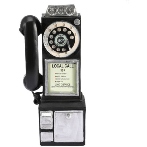 Téléphone Rétro Style Européen Décoratif en Résine pour Décoration Intérieure et Accessoire Photo