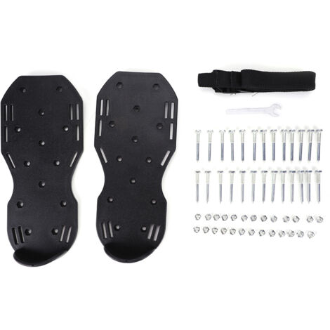 1 Paire de Sandales Aérateurs pour Gazon avec Semelles à Pointes et Boucle en Plastique - Outil de Jardin Durable (1/5)