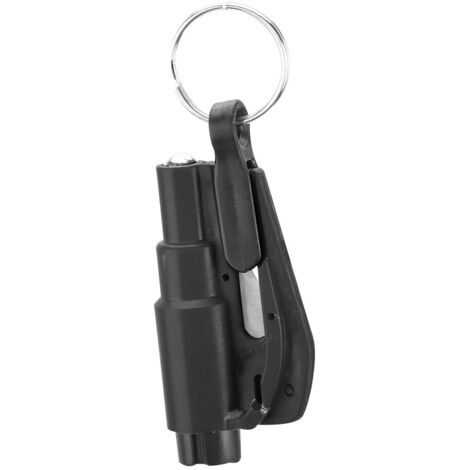 Marteau de Secours Multifonction pour Voiture - Outil de Bris de Vitre et d'Évacuation Urgence (Noir) (1/5)