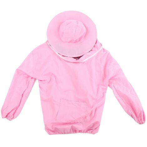 Veste de protection apicole respiratoire rose - Voile et combinaison pour apiculteur - Accessoire d'élevage d'abeilles (1/5)