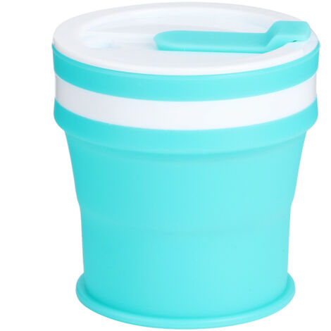 Tasse de voyage pliable en silicone 350ml, idéale pour le camping et les activités en plein air (1/5)
