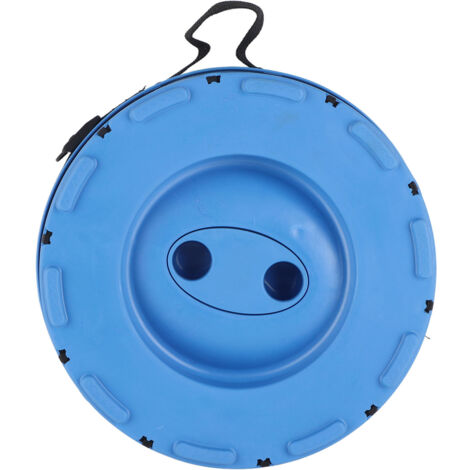 Tabouret pliable rétractable portable extérieur en plastique pour pêche voyage étal bleu (1/5)