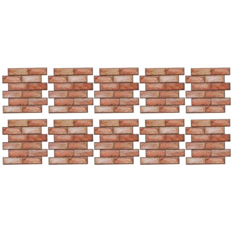 10 Panneaux de Briques 3D en PVC Imperméables, Décorations Murales Faciles à Nettoyer pour la Maison (1/5)