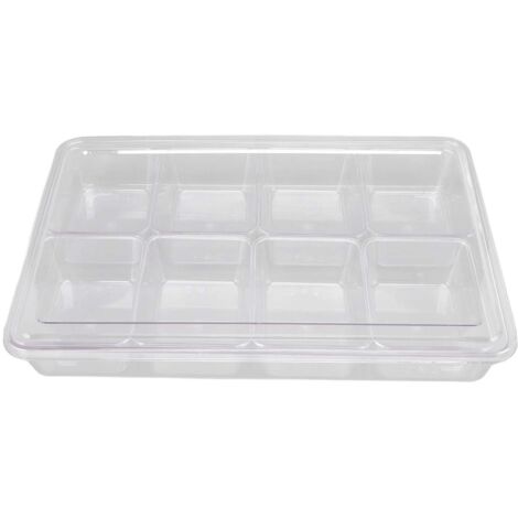 Boîte à Épices 8 Cases Grande Capacité Résistante à la Chaleur - Rangement Condiments pour Céréales et Assaisonnements (1/5)