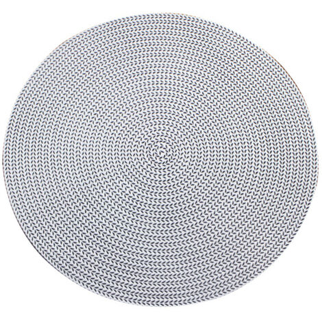 Sous-verres ronds en PVC écologique de 15 pouces, antidérapants, résistants à l'usure et isolants, couleur argent (1/5)