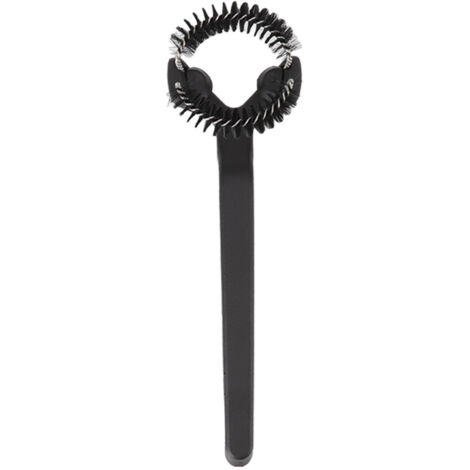Brosse de Nettoyage Détachable pour Machine à Café, Poignée Plastique et Poils Nylon, Diamètre 58mm / 2.3 Pouces (1/5)