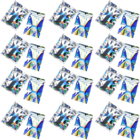 100 Sacs Ziplock Épais PE avec Valve Autoadhésive pour Snacks, Bijoux et Petit Bricolage (1/5)