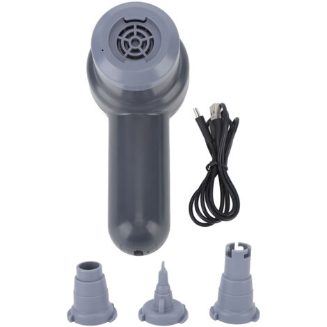 Pompe à air électrique sans fil portable, gonfleur rapide avec 3 embouts pour jouets gonflables, piscine et bateaux pneumatiques (1/5)