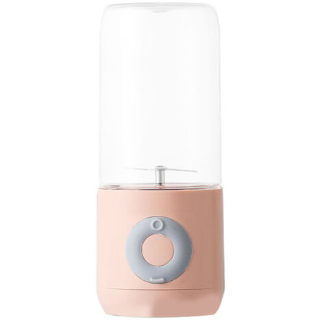 Mixeur à Fruits Portable 6 Lames Rechargeable USB pour Cuisine Maison Extérieur Rose (1/5)
