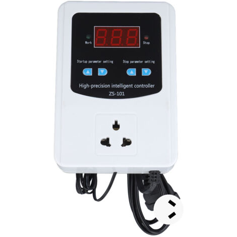 Contrôleur de Température Numérique pour Serre 1500W, Thermostat avec Affichage LCD, Prise AU 10A 220V (1/5)