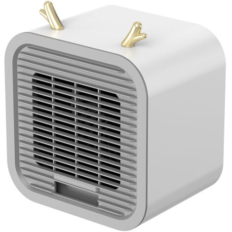 Ventilateur USB Silencieux Mini Air Cooler Portable pour Bureau et Extérieur Gris