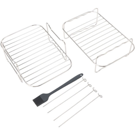 Grille de friteuse en acier inoxydable, support pour déshydrateur et cuisson vapeur, compatible Ninja Foodi DZ201 et DZ401 (1/5)