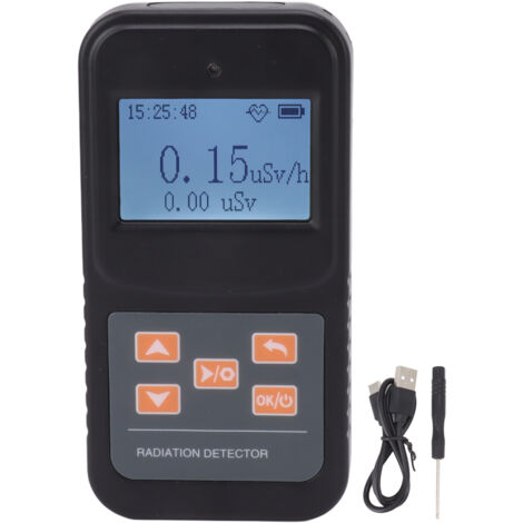 Détecteur de Radiation Portable Haute Précision 0.1μSv‑10mSv - Compteur Geiger Rechargeable avec Écran LCD (1/5)