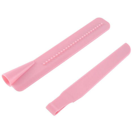 Spatule à Glaçage Angulée Réglable Rose ABS pour Pâtisserie DIY (1/5)
