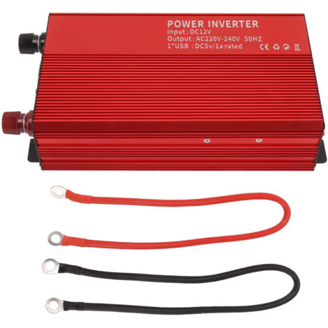Onduleur Solaire 1500W Alliage d'Aluminium pour Voiture 12V/220V - Double Usage (1/5)
