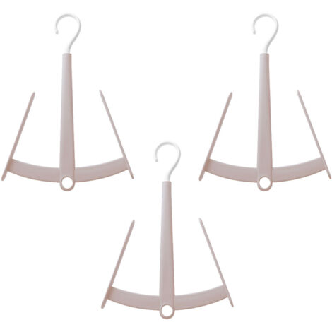 3 Crochets Séchage Chaussures Double Rotation Empilables pour Appartements Chambres Étudiantes Rose Clair (1/5)