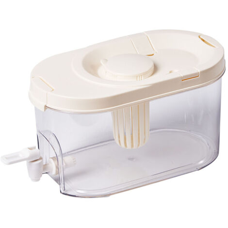 Distributeur de boissons en plastique pour thé glacé, limonade et fruits - Récipient de cuisine élégant pour maison (1/5)