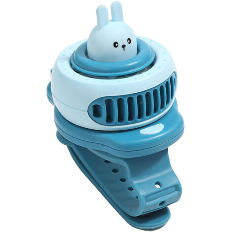Ventilateur de Poche Mini USB pour Enfants - Montre Ventilateur Portable Bleu pour Écoliers (1/5)