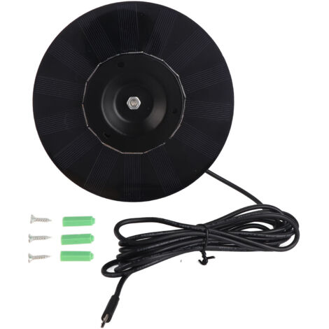 Kit de chargeur mural 4W à panneau solaire monocristallin pour accessoires de surveillance extérieure (1/5)