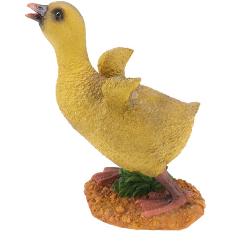 Statuette de Caneton en Résine pour Décoration de Jardin, Bureau ou Extérieur - Figurine Artisanale (1/5)