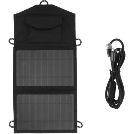 Panneau Solaire Monocristallin Pliable Haute Efficacité pour Camping, Caravane, Voiture et Maison (1/5)