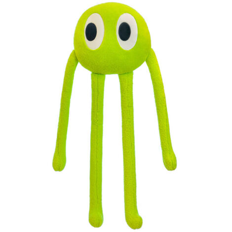Peluche Poulpe Coussin Décoratif - Forme Mignonne, Douce et Confortable, 90cm Vert pour Chambre Bureau (1/5)