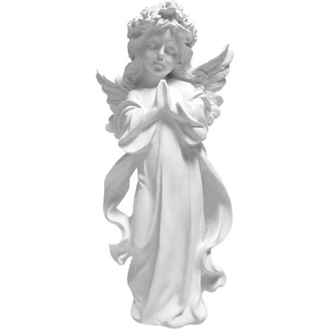 Figurine Ange en Plâtre, Statue Décorative pour Maison et Bureau, Décoration Intérieure (1/5)