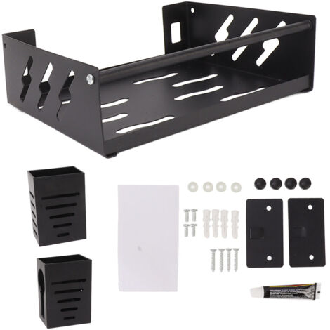 Étagère à épices de cuisine avec porte-baguettes et porte-cuillères, organisateur de condiments 20 cm sans trou, décoration intérieure pratique (1/5)