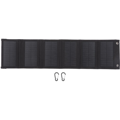 Panneau solaire portable 15W pliable, monocristallin, charge rapide 5V pour téléphone mobile, camping et activités extérieures (1/5)