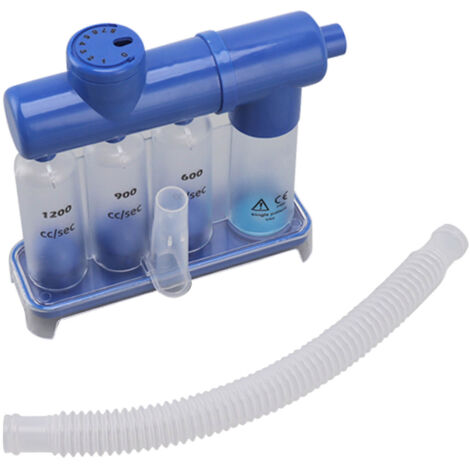 Entraîneur Respiratoire à 3 Balles pour Exercices Pulmonaires - Système de Mesure de la Respiration pour Adultes et Séniors (1/5)