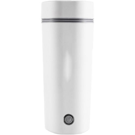 Bouilloire électrique portable en acier inoxydable 304, tasse de voyage pour bouillir l'eau, idéale pour maison, bureau et extérieur, blanc, prise CN 220V (1/5)