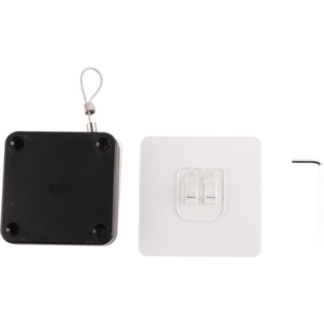 Fermeture de Porte Automatique Sans Perforation 1.2m Noir pour Intérieur (500g) (1/5)