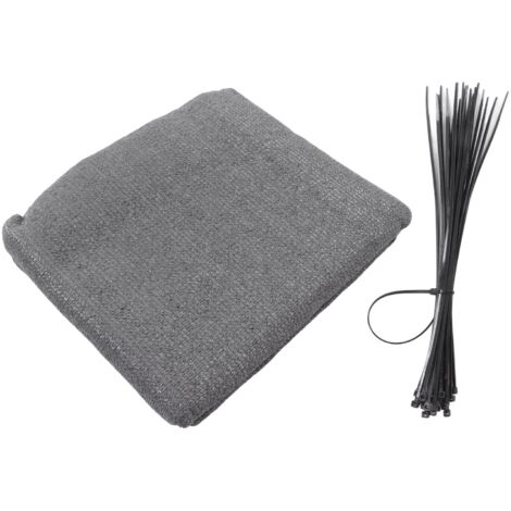 Écran de confidentialité réutilisable pour clôture, couverture anti-vent grise pour terrasse, balcon ou jardin (1/5)