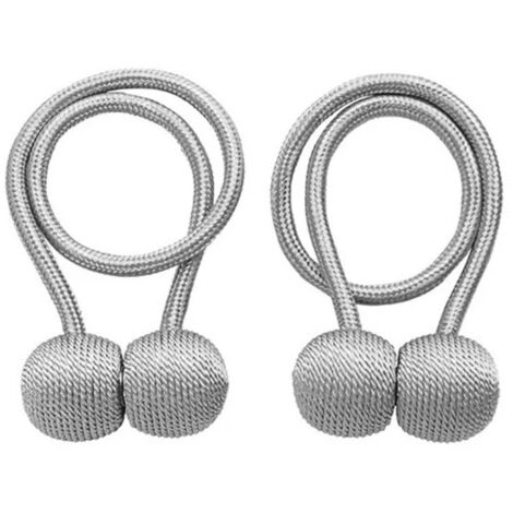 Bandeau magnétique réglable pour rideaux, 2 pièces - Bureau, Salon, Chambre - Accessoire moderne (1/5)