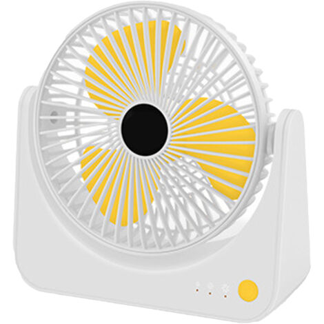 Ventilateur de bureau USB rechargeable, silencieux et portable - Idéal pour la maison, le bureau ou les dortoirs d'étudiants (1/5)