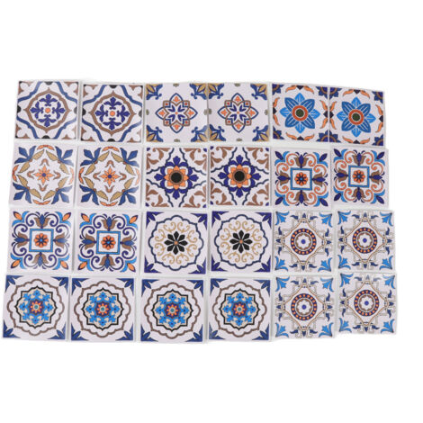 24 Autocollants de Crédence Cuisine 15x15cm Étanches Antigraisse - Décoration Maison (1/5)