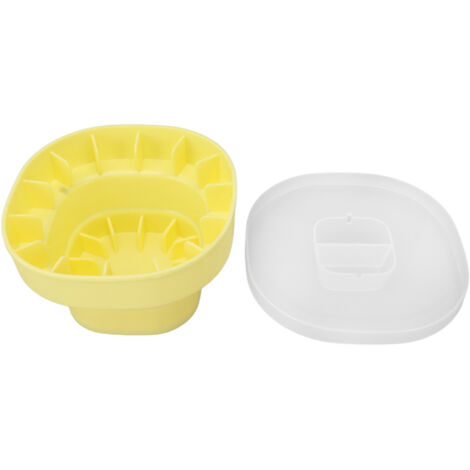 Seau à glace pliable en silicone, jaune, portable et économique pour pique-nique et fêtes (1/5)