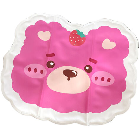 Coussin Rafraîchissant Gel - Modèle Ours Mignon - Portable et Pliant pour Bureau et Étudiants - Coussin Fraîcheur Été (1/5)