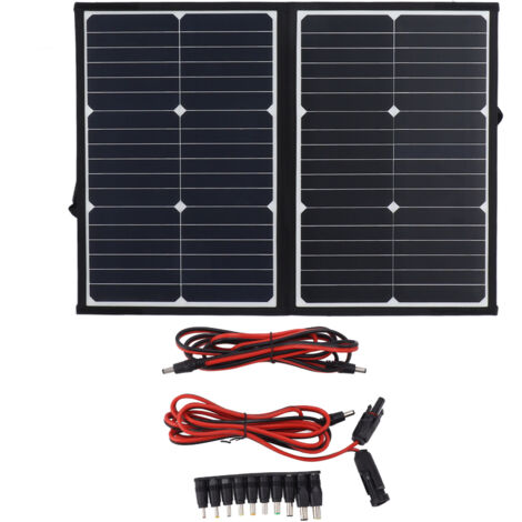 Panneau solaire portable 40W 18V imperméable et pliable pour camping, randonnée et vélo (1/5)