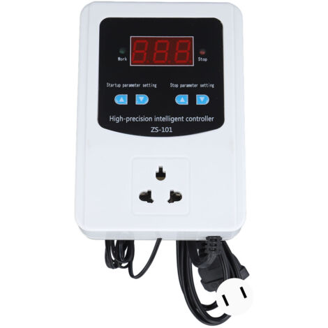 Contrôleur de Température Serre Numérique 1500W, Thermostat LCD 10A Prise US 110V pour Régulation Climatique (1/5)