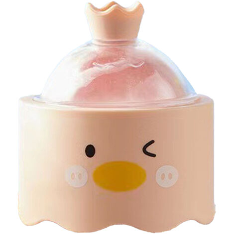 Moule à Glaçons Sphériques en Silicone Anti-Fuite avec Couvercle - Forme Ronde et Amusante Rose (1/5)