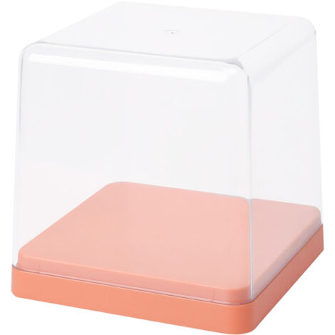 Boîte de rangement transparente pour figurines - Couvercle anti-poussière, empilable, couleur orange (1/5)