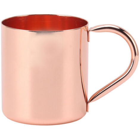 Tasse Cocktail en Acier Inoxydable 304, Design Ergonomique avec Bord Lisse et Anse Confortable, 9.5x8.5cm, Idéal pour Vin Rouge (1/5)