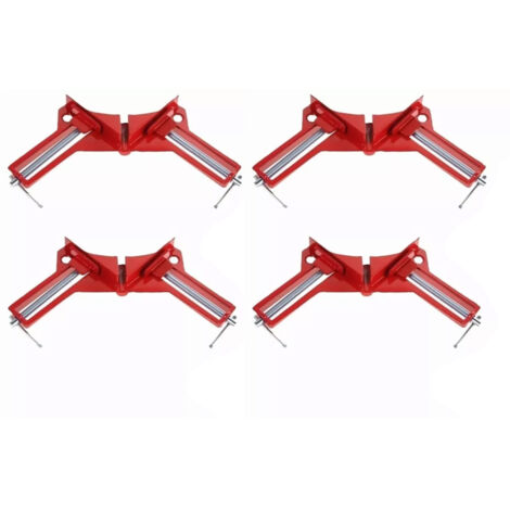 4 Pièces d'Équerres de Fixation en Alliage d'Aluminium à 90° pour Cadres Photos, Aquariums en Verre et Travaux du Bois (1/5)