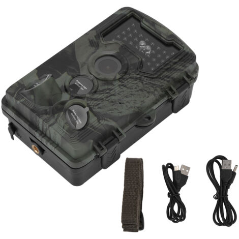 Caméra de Chasse PR1000 1080P, Grand Angle et Exposition Auto, Écran 2,4 Pouces 30 IPS pour Surveillance Nocturne Extérieure