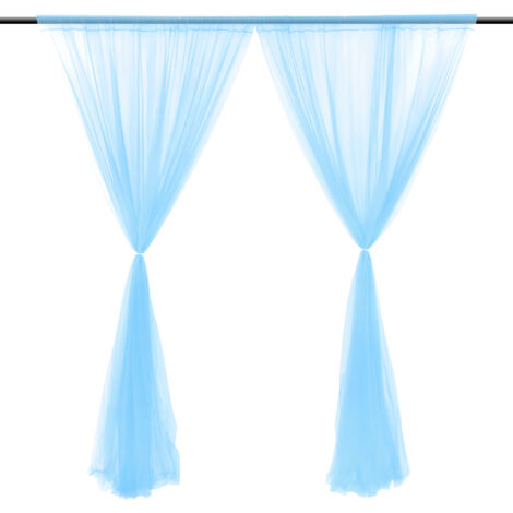 Voile décoratif semi-transparent pour fenêtre, idéal pour mariage, chambre ou extérieur (1/5)