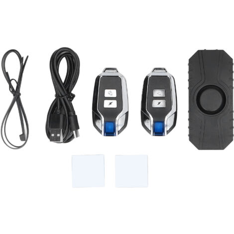 Alarme antivol étanche sans fil avec capteur de choc pour vélo électrique et moto - 2 télécommandes offertes (1/5)