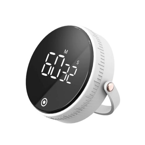 Minuteur De Gym Flexman - LED Multifonction Avec Compte à Rebours, Chronomètre, Réveil - Autonomie 30h - Idéal Pour Sport, Maison, école